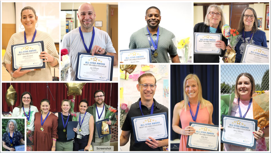 Photo collage of the Seattle Public Schools All-Star Award recipients.